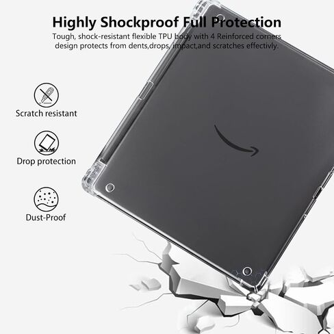 for 6'' Older Kindle Paperwhite Prior to 2018 (5th/6th/7th Generation, 2012-2017 Release,Model EY21 & DP75SDI),Clear Case Soft TPU Back Cover Shell for Kindle E-Reader-Clear in Kuwait