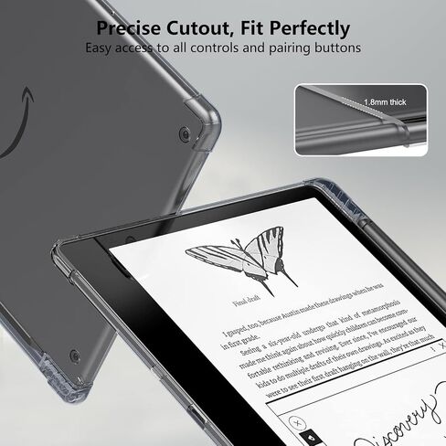 for 6'' Older Kindle Paperwhite Prior to 2018 (5th/6th/7th Generation, 2012-2017 Release,Model EY21 & DP75SDI),Clear Case Soft TPU Back Cover Shell for Kindle E-Reader-Clear in Kuwait