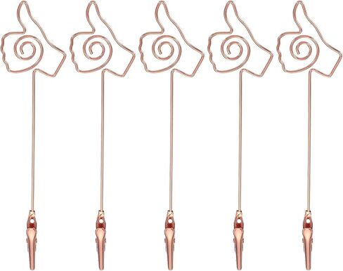 PATIKIL 5PCS Metal Alligator Clamp, 1 Set Thumb Shape Multi-Functional Alligator Clip Bracelet Helper Tool Memo Note Photos Place Cards Clip Holder, Silver in Kuwait