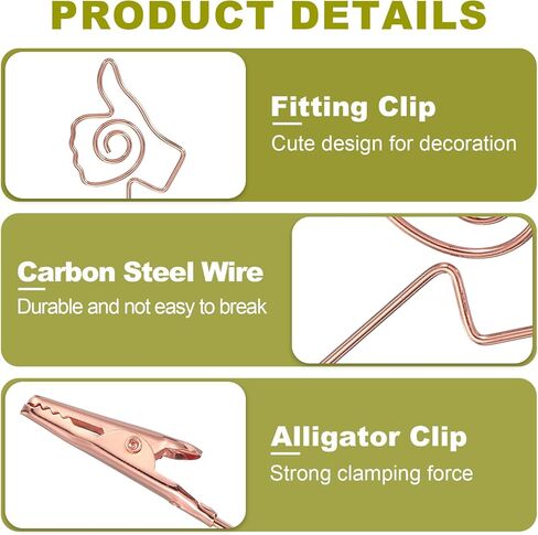 PATIKIL 5PCS Metal Alligator Clamp, 1 Set Thumb Shape Multi-Functional Alligator Clip Bracelet Helper Tool Memo Note Photos Place Cards Clip Holder, Silver in Kuwait