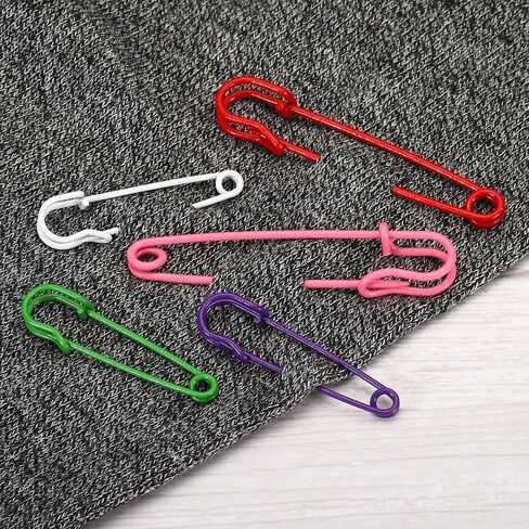 yokive 50 pcs دبابيس أمان ، دبابيس خياطة معدنية كبيرة | صنع الحرف ، رائعة للملابس ، الحياكة ، الخياطة (النغمة الذهبية ، 1.06 بوصة) in Kuwait