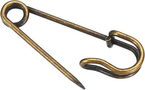 yokive 50 pcs دبابيس أمان ، دبابيس خياطة معدنية كبيرة | صنع الحرف ، رائعة للملابس ، الحياكة ، الخياطة (النغمة الذهبية ، 1.06 بوصة) in Kuwait