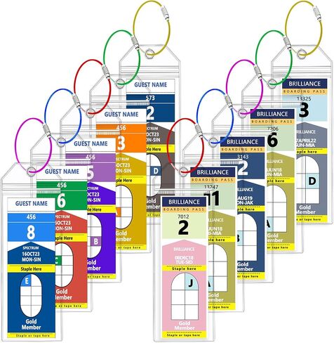 Celebrity Luggage Tag Holders Fits All Celebrity/Royal Caribbean Ships & Tags for Cruises in 2024 & 2025(10pack) in Saudi Arabia