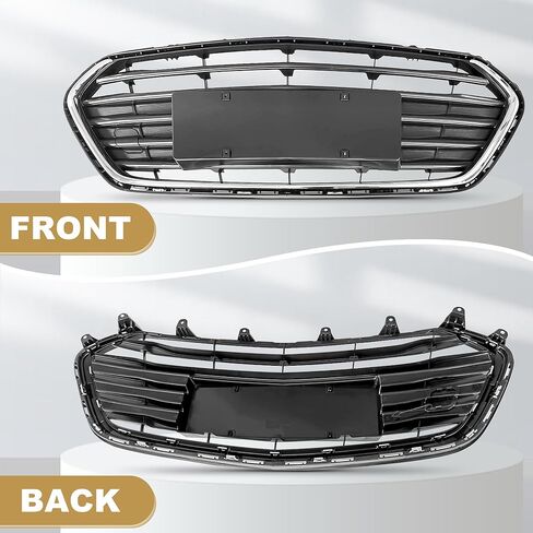 شبكة المصد الأمامي من PartsFlow باللون الأسود مع شواية الكروم لسيارة 2017 2018 2019 2020 شيفروليه تشيفي تراكس GM1211015 in Kuwait
