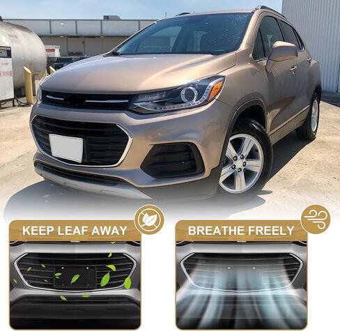 شبكة المصد الأمامي من PartsFlow باللون الأسود مع شواية الكروم لسيارة 2017 2018 2019 2020 شيفروليه تشيفي تراكس GM1211015 in Kuwait