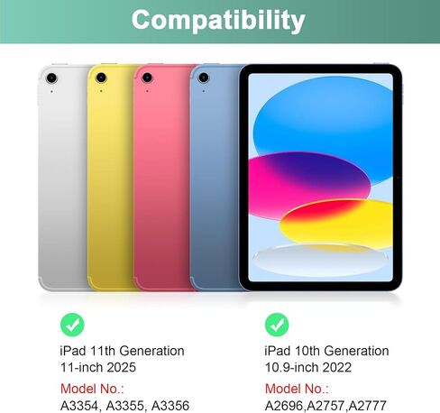 Keyboard Case for iPad 10th Generation 10.9 inch 2022(A2696/A2757/A2777), Slim Smart Keyboard Case with Detachable Bluetooth Keyboard and Pencil Holder for iPad 10th Gen in Kuwait