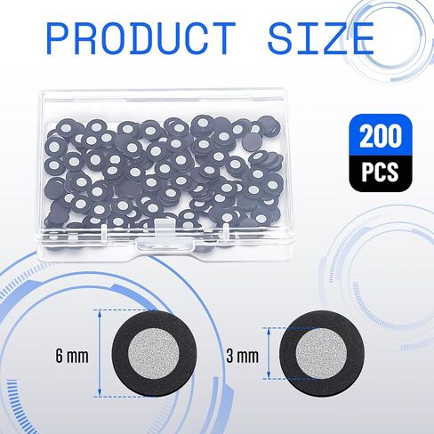 Kingdder 200 PCS 3D Tracking Tracking DOT للماسح الضوئي الداخلي 6.0 مم الخارجي 10 مم مرجعية مرجعية علامة الانعكاس أهداف وضع الانعكاس للمسح ثلاثي الأبعاد in Kuwait