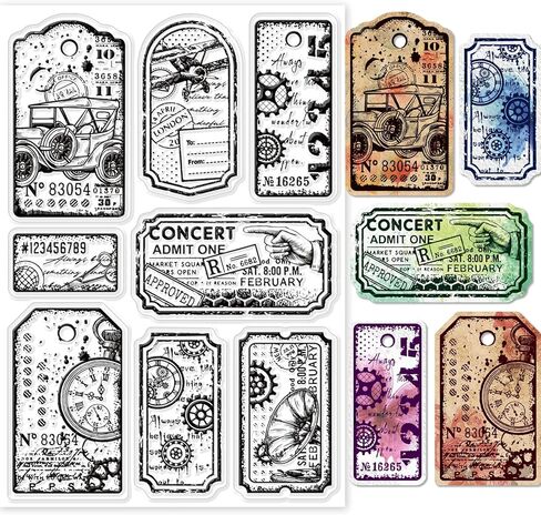 GLOBLELAND Retro Typewriter Background Clear Stamps for Cards Making Vintage Telephone Background Silicone Clear Stamp Seals for Cards Making DIY Scrapbooking Photo Journal Album Decoration in Kuwait
