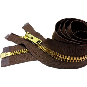 ykk® sale 26 "stick stack stack stack stake (مخصص) ykk #10 النحاس المنفصل ~ اللون 568 SEAL BROWN (1 ZIPPER/PACK)