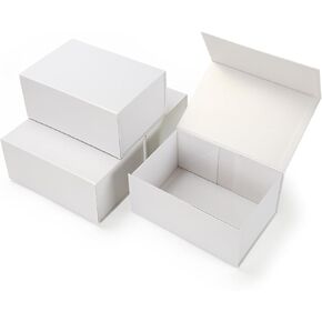 Schliersee 8x8x8 Gift Box with Lids Magnetic Closure Set of 4, Black Square Gift Wrap Boxes for Wedding, Birthday in Kuwait