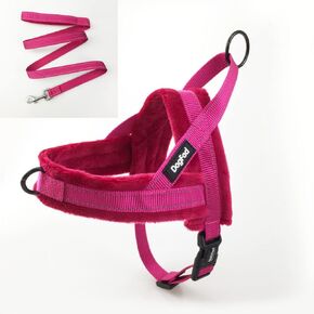 A4DOG Soft Padded Dog Harness, Pulling Vest, Escape Proof Dog Harness, Quick Fit Reflective Dog Strap Harness, Reflective Dog Leash Set, Easy Walk Harness