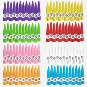 96 PCS 8 Colors بلاستيك كازوف بالجملة للأطفال ، مجموعات للحفلات ، والهدايا التعليمية في مرحلة الطفولة المبكرة.