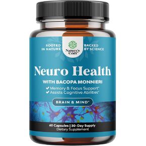Nootropics Brain Support Supplement - Mental Focus Nootropic Memory Supplement for Brain Health & and Performance Blend, with Energy and Vitamins DMAE Bacopa and Phosphatidylserine Capsule