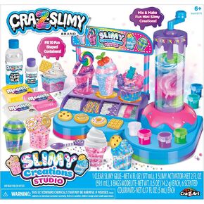CRA-Z-Slimy Slimy Creations Studio ، قم بإنشاء حلوى ميني ميني ميني وشرابك ، و SIY Slime مع استوديو للخلع الملون المرح ، الأعمار 6 وما فوق