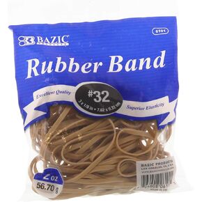 Bazic Rubber Bands Size #32 ، 2 Oz./ 56.70G ، Made in USA LIGNATION FANCER