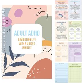 JETEC مصنف ADHD لمخطط البالغين Notepad ADHD في وقت متأخر التشخيص العلاج العصبي المصنف ورقة العمل التنفيذي