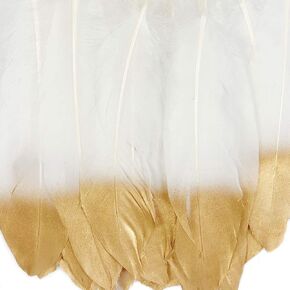 ريش Robables® Gold Diester ، ديكورات بوهيمية لحفلات الزفاف والحفلات والمشاريع الفنية DIY و Teal
