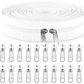 yien-smallbb metallic nylon coil zippers #5 eeards shippers shippers bulk diy shipper by yard bulk with 20pcs zipper slider for diy shice (anti-brass teat tape)