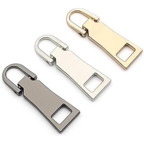 Zipper Pull Replacement Kit ، إصلاح استبدال البديل ، علامة تبويب منزلق السوستة لحقائب الظهر على الظهر ، مفاهيم ولوازم خياطة حقيبة الظهر (الذهب)