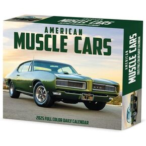 Willow Creek Press, American Muscle Cars 2025 Desk Calendar
