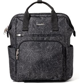 Baggallini Securtex Packpack Windsor Windsor للسفر والعمل واللفاء ، RFID وقفل السوستة ، تصل إلى 16 "كمبيوتر محمول