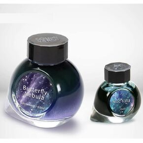 ملون النافورة الحبر الحبر الأزرق الفراشة سديم 65ML و NGC 6302 15ML الحبر القائم على الصبغة الحبر الخاص