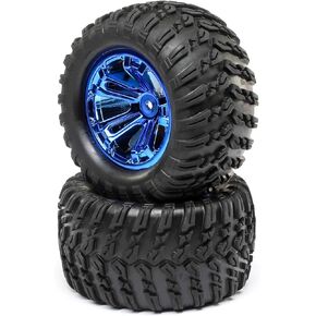Losi Wheel and Tyre المثبتة على الأزرق Chrome 2 مثابرة T LOS43019 أجزاء استبدال سيارة/شاحنة Elec Elec