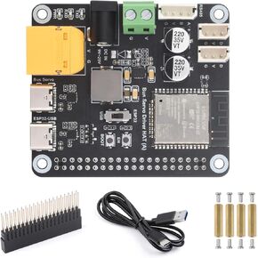 Waveshare Serial Bus Servo Hat ، يدمج دائرة التحكم في ESP32 و Servo ، مناسبة لـ ST/RSBL Serial Serial Bus Servos