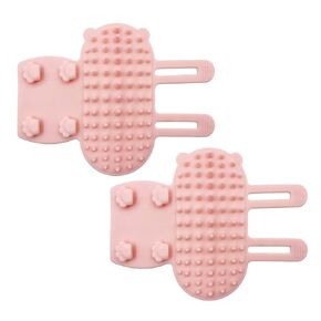 Cat Self Groomer Brush Corner Corner Face حكة خدش فرشاة الساق ساق السيليكون مشط التدليك الذاتي للقطط القطنية الداخلية الطويلة والقصيرة ذات الشعر القصيرة - 2 عبوة (أخضر)