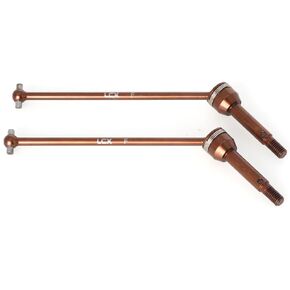 LCX RACING 1/1TH RC Crawler Car Hard Steel Axle Axle Set CVD Drive Raving لـ LOSI 1/10 F100 Rey 2.0 4x4 ، ترقيات قطع الغيار