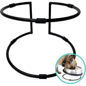 حامل Pet Bowl المحسّن - ميزة جديدة مضادة للانزلاق - حامل الكلاب والقطط على وجه الحصر للاستخدام مع حجارة Pet Bowl المحسنة بحجم الحجم (متوسط)