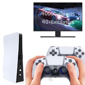 اللاسلكي اللاسلكي ألعاب وحدة التحكم في الحنين إلى الحنين والتشغيل ألعاب الفيديو Console 4K ، 40000+ ألعاب فيديو 128 جيجابايت بنيت في 40+ وحدة تحكم محاكاة ، 2.4 جرام تحكم لاسلكي