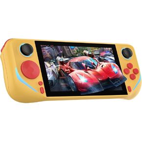 2025 Gaming Console - Yellow, Hard Shell, Game Console Compatible, 10000+ Retro Games, HD Screen, HDMI TV Output, Dual Joystick, Portable Rechargeable