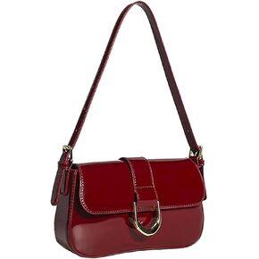 Small Shoulder Bag for Women, Y2K Red Purse for Women Crocodile Handbag Clutch Purse Classic Retro Crossbody Bags Satchel