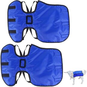 2Pcs Goat Blanket Goat Coat Waterproof, Wndproof, and Cold Resistant in Winter, Goat Blankets for Winter Providing a Comfortable and Sheep Blanket Adjustable Fit to Keep Lambs Warm