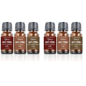 Ethereal Nature Pure Essential Oil 5ml 3 Pack- The Great Outdoors (Cinnamon Clove and Cedar)