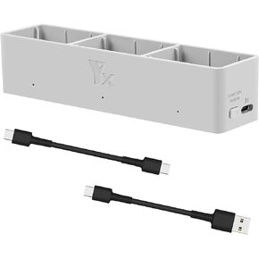 Avata 2 Two-Way Charging Hub, 3 Ports Battery Charger for DJI Avata 2 Drone Intelligent Flight Battery
