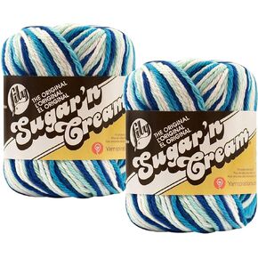 BULK BUY: Lily Sugar 'N Cream 100 ٪ yarn (2 pack) ((Hippi #2122)