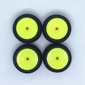 Kingval 4pcs استبدال عجلة إطارات RC متينة Ø112x46mm مفصل 17 مم متوافق مع 1/8 خارج طريق العربات التي تجرها عربات العربات Redcat Losi Vrx Hpi Kyosho Hsp Carson Hobao RC Car