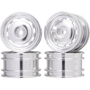 حافات محور عجلة الألومنيوم ل tamiya M03 M04 M-05RA M06 SW-01 MINI M-chassis ترقيات أجزاء (فضية)