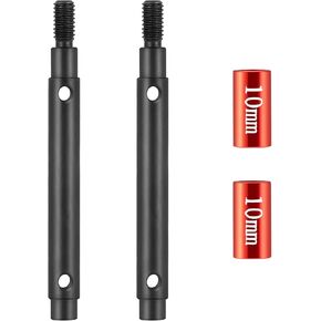 2pcs الصلب 1144 Ascent-18 الطول الممتد البوابة الخلفية الأمامية محور محور محور الغطاء الخارجي لـ Redcat Ascent-18 1/18 RC Crawler Upgrade Parts (محور كعب 5 مم موسع)