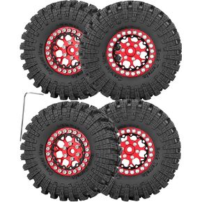 لـ SCX24 TRX4M 1/24 1/18 RC Crawler Car ، 1.3 "إطارات العجلات من غيرها عجلات العجلات Rim 4pcs Aluminium 1.3 Rimlock Wheel Rims Hight Duty Rim