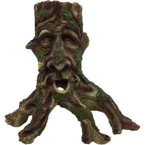 Tfwadmx Large Aquarium Driftwood Decaying Trunk Terrarium Resin Hollow Tree Root Log Ornament Decoration Fish Tank Hideouts Climbing Habitat Accessories for Bearded Dragon Snake Chameleon Reptile