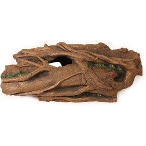 Fish Tank Decorations XL 13.4" Large Bearded Dragon Tank Accessories Driftwood for Aquarium Natural Hollow Tree for Shrimp or Betta Fish Hideout Reptile Tank Accessories