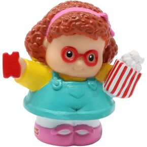 PRICE PRICE PRICE PERTY LITTLE CIRCUS Friends Carnival Playet G6520 - Presection Little Girl Maggie Figure - يحمل الفشار وتذكرة وارتداء النظارات