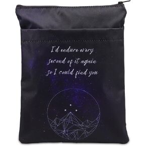 BWWKTOP Velaris Bookworm Book Sleeve Sarah Fans Gifts Rhysand Book Covers I'd Endure Every Second of It Again So I Could Find You Velaris Book Cover (I'd Endure)