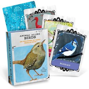 EM & Friends Animal Allies Birds Oracle Deck by Jessica Swift: A Uplifting Oracle Deck مع دليل ، 50 بطاقة