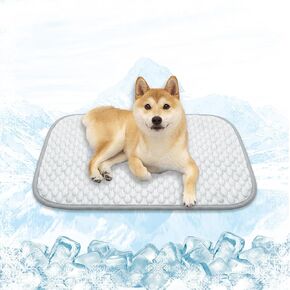 Microcosmos Pet Cooling حصيرة ووسادة نوم- سطح الفقاعة القابل للتنفس ، EZ نظيفة. استمر في التبريد للحيوانات الأليفة والأطفال والبالغين في الصيف. (Greywhite ، 28 "× 22")
