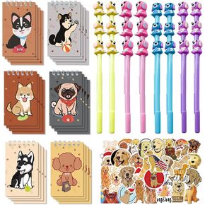 148 PCS Dog Party Favors Dog Mini Spiral SPORAL SPORALS COME DOG DOCK PENS STING لمحبي الكلاب