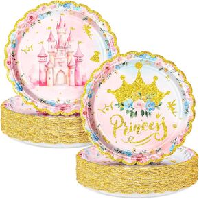 50 PCS Princess Party Plate